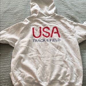 Nike Gray Women's Hoodie with Flag Patch